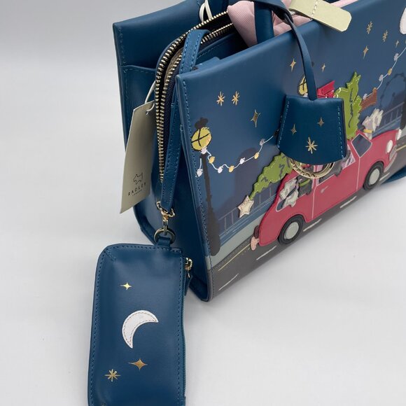 Radley London Driving Home For Christmas Medium Leather Satchel - Picture 9 of 16